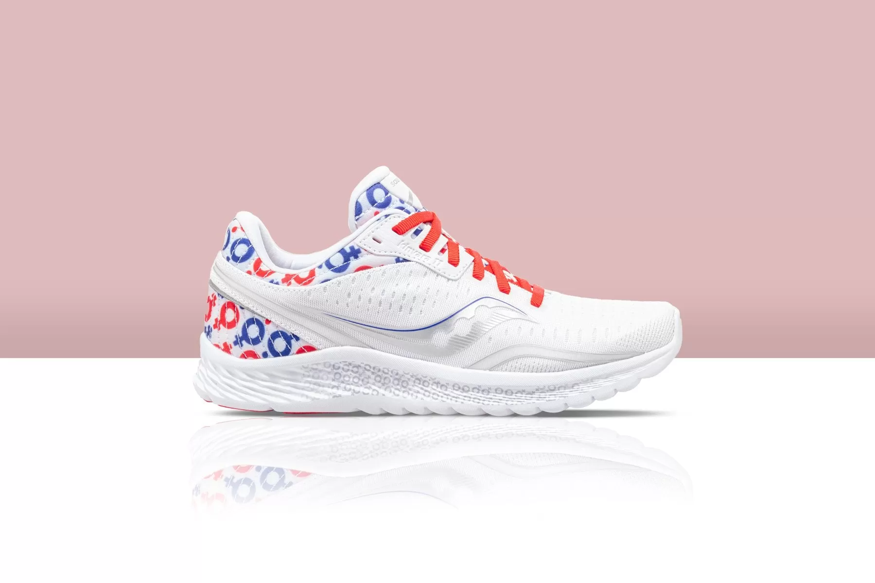 Saucony x Prinkshop Women's Kinvara 11 - White/Red/Blue