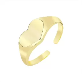 Signet Heart Ring