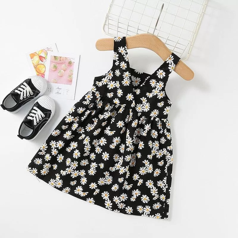 Sleeveless Floral Girls Dresses