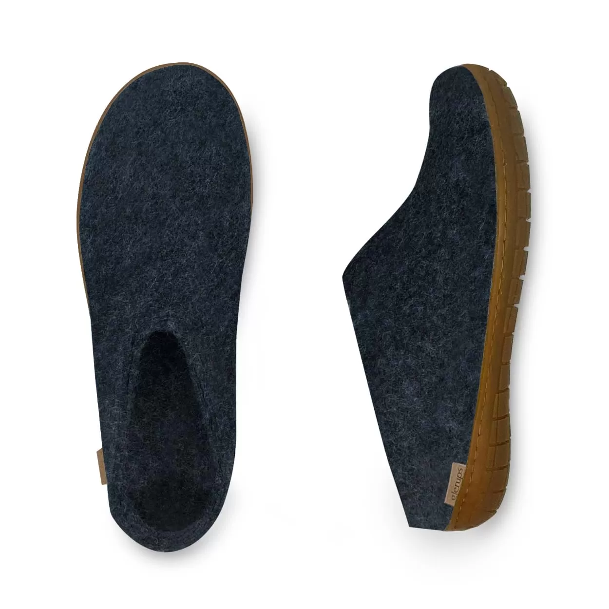 Slip-on with natural rubber sole - honey - Denim