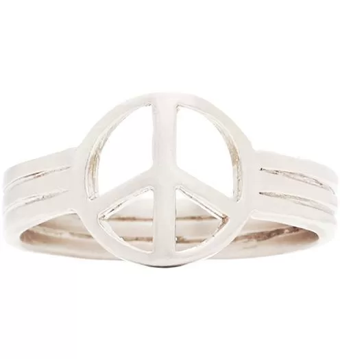 Small Peace Sign Ring