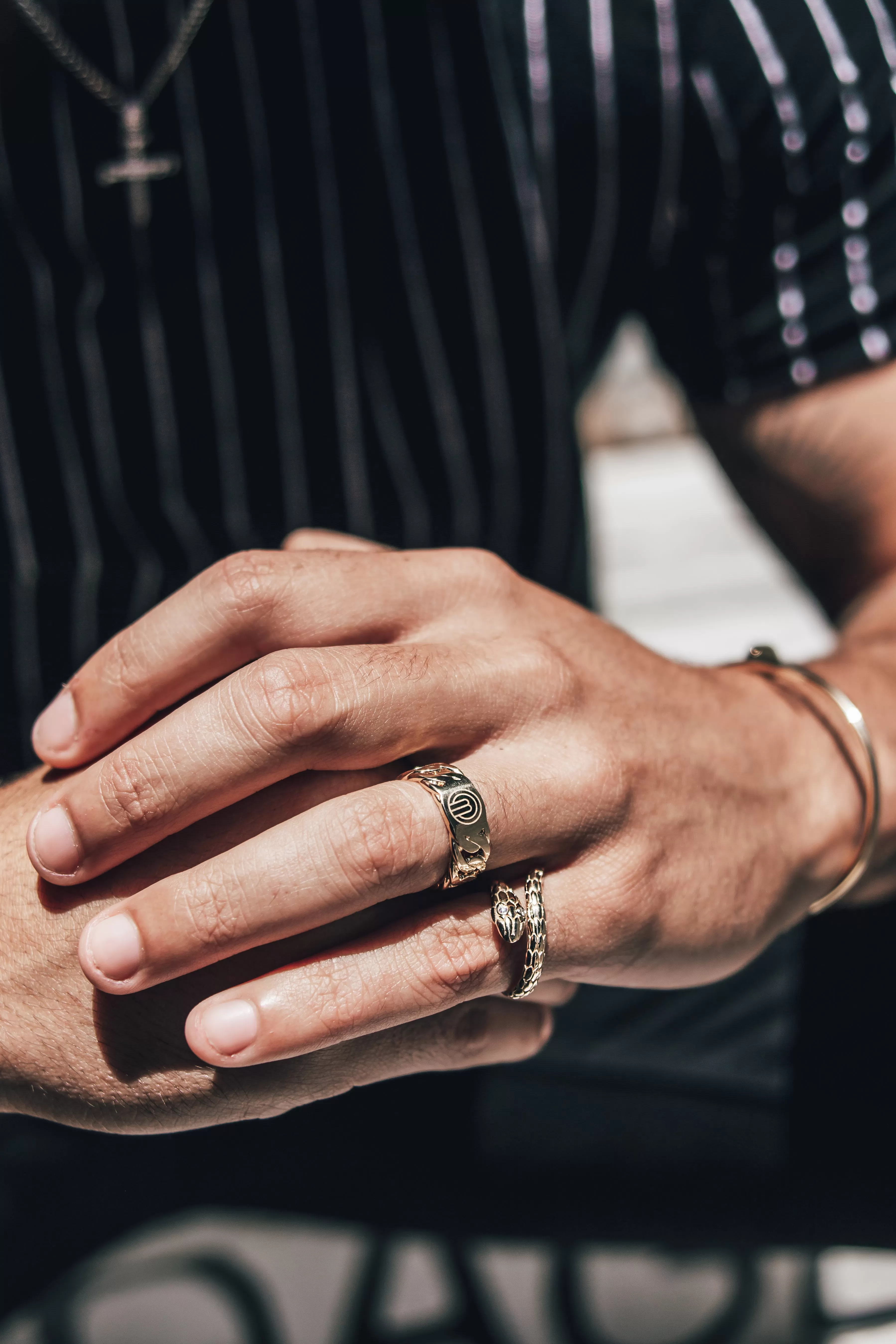 Solid 18K Gold Cuban Ring