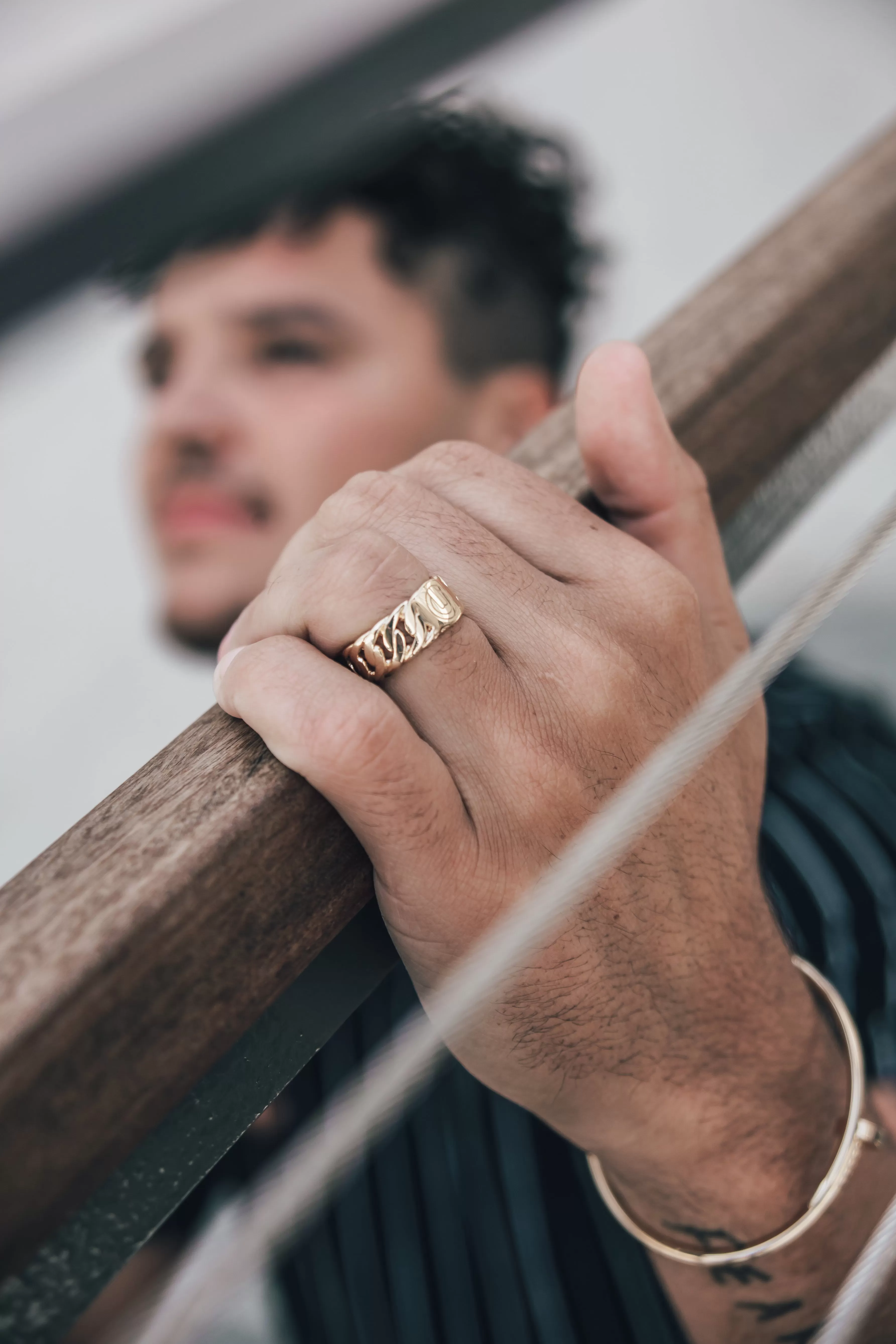 Solid 18K Gold Cuban Ring