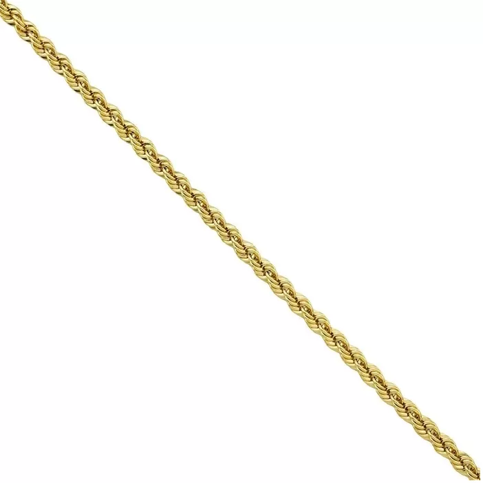 Solid 18K Gold Rope Chain