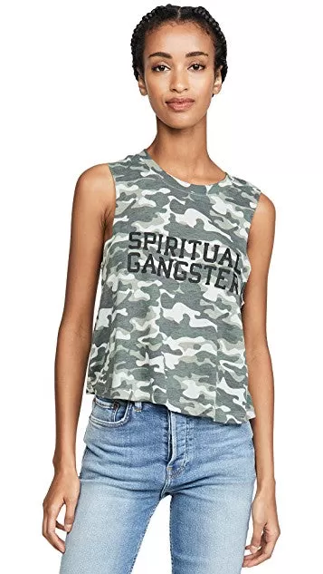 Spiritual Gangster SGV Camo Crop Tank