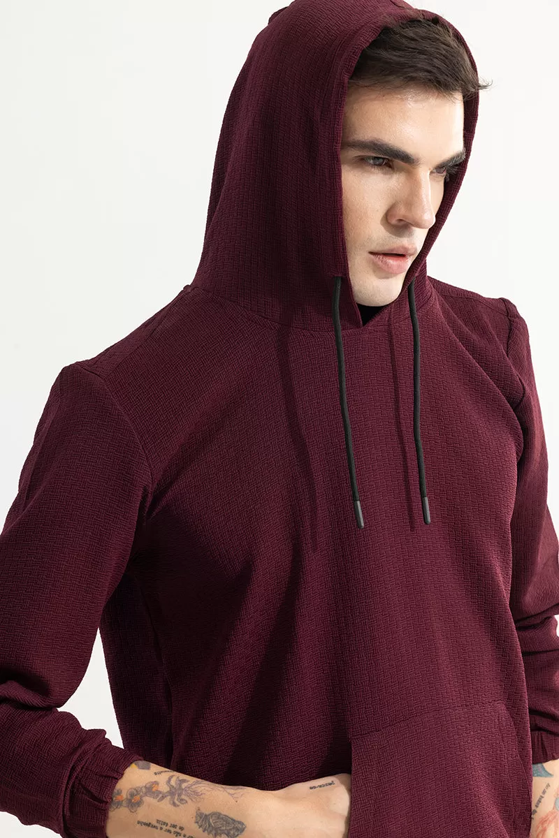 Stasia Maroon Hoodie