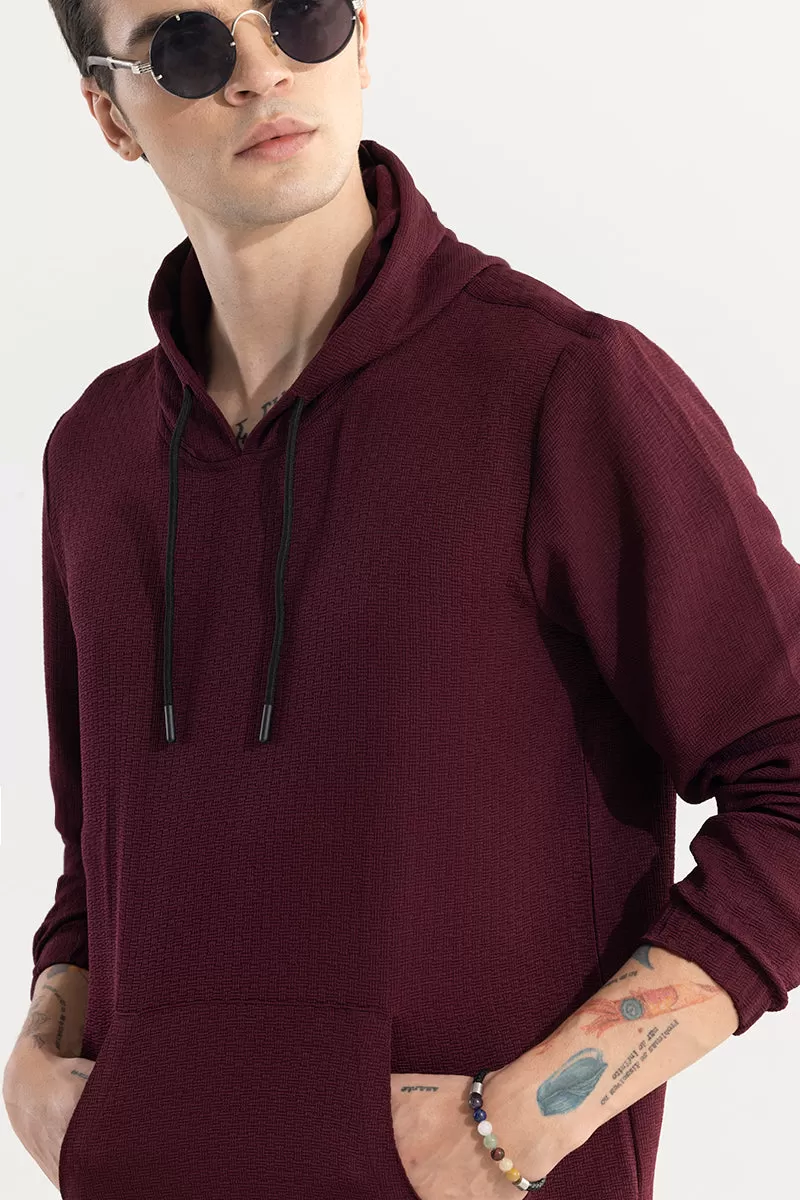 Stasia Maroon Hoodie