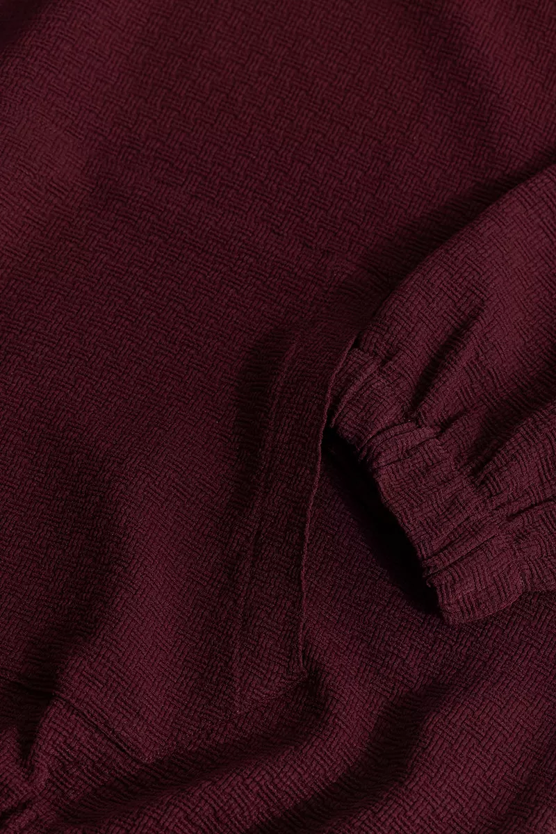 Stasia Maroon Hoodie