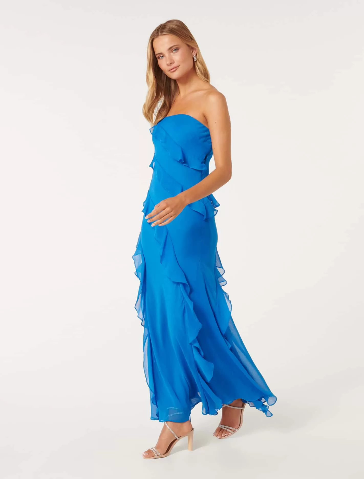 Stella Strapless Ruffle Dress