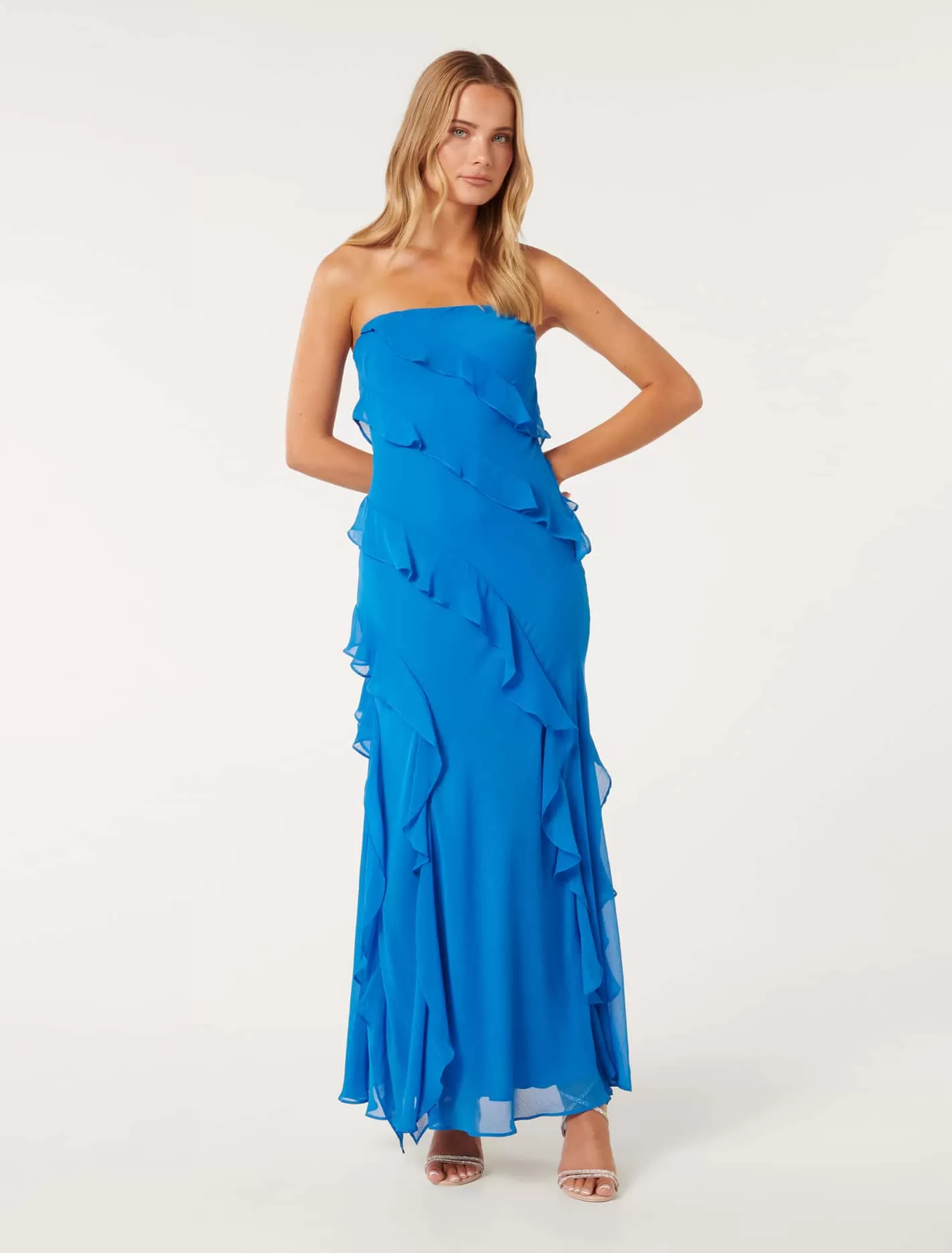 Stella Strapless Ruffle Dress