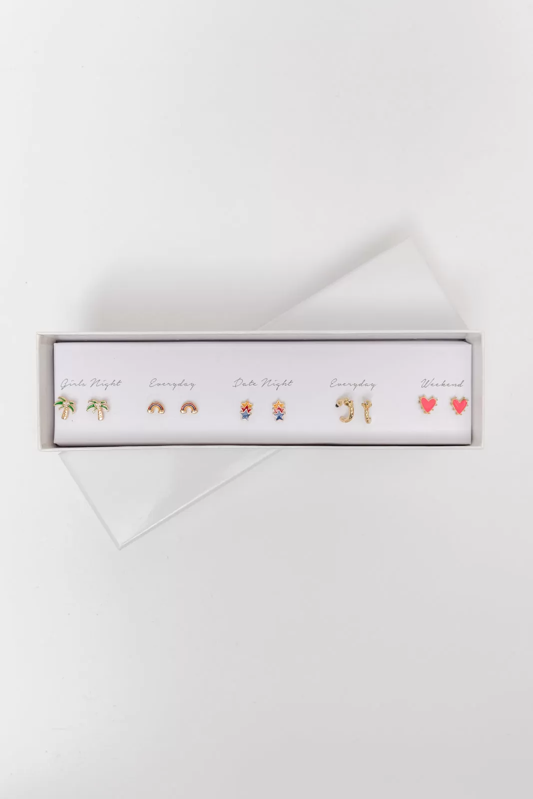 Sunny State Of Mind Box Earring Set