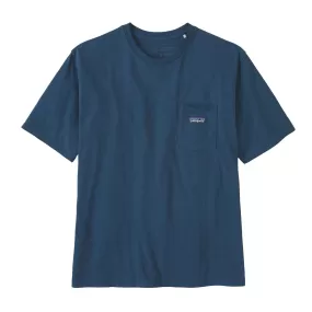 T-shirt Uomo Patagonia Regenerative Pocket Blu