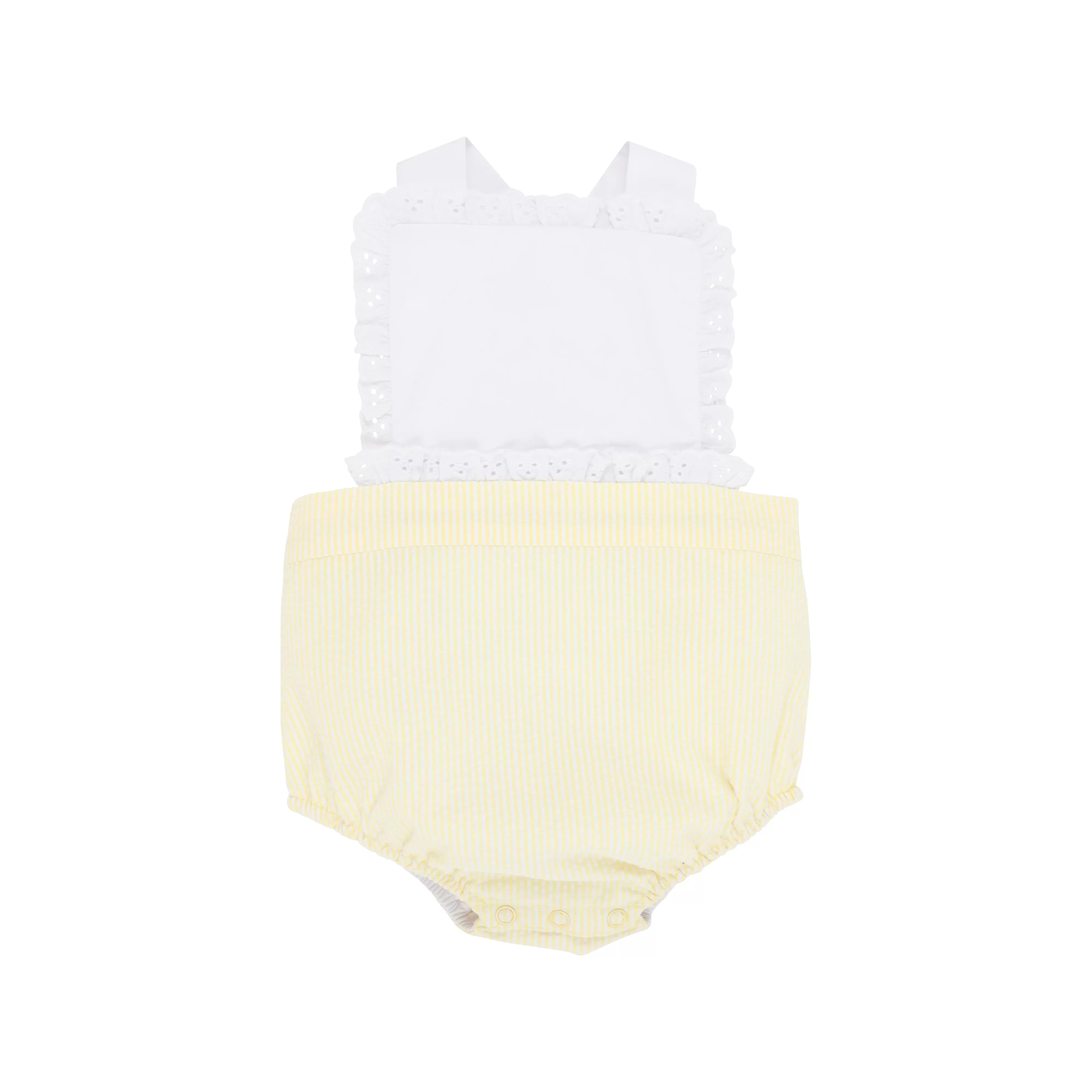 The Beaufort Bonnet Company - Seaside Sunny Yellow Seersucker Sally Sunsuit