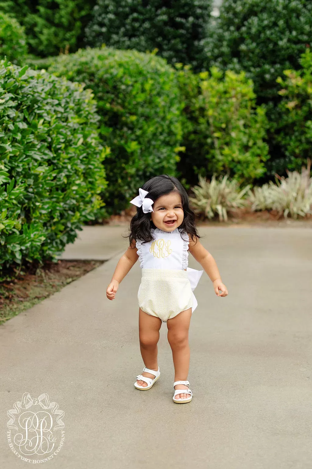 The Beaufort Bonnet Company - Seaside Sunny Yellow Seersucker Sally Sunsuit