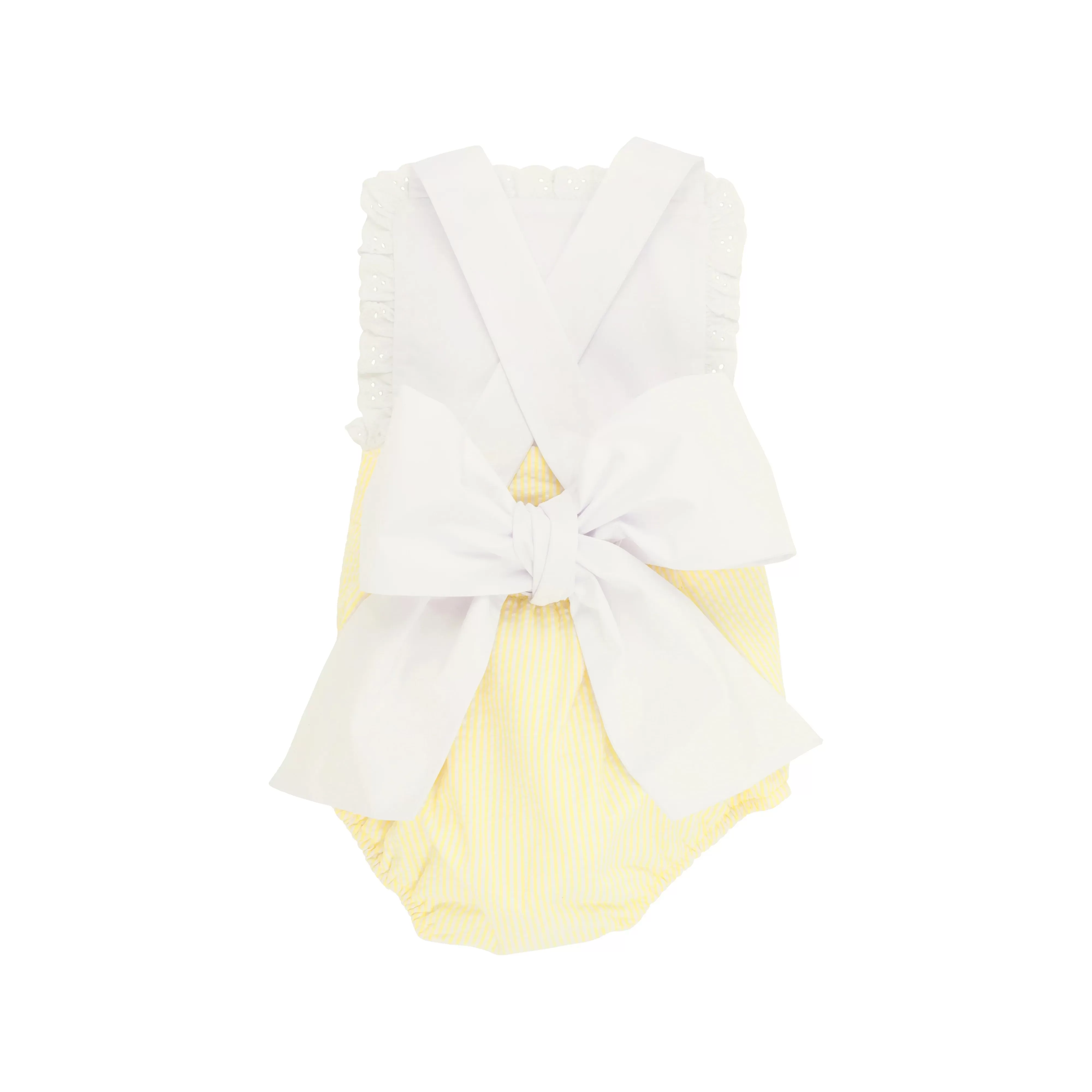 The Beaufort Bonnet Company - Seaside Sunny Yellow Seersucker Sally Sunsuit