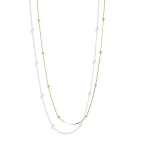 THE CAMI NECKLACE - Solid 14k yellow gold