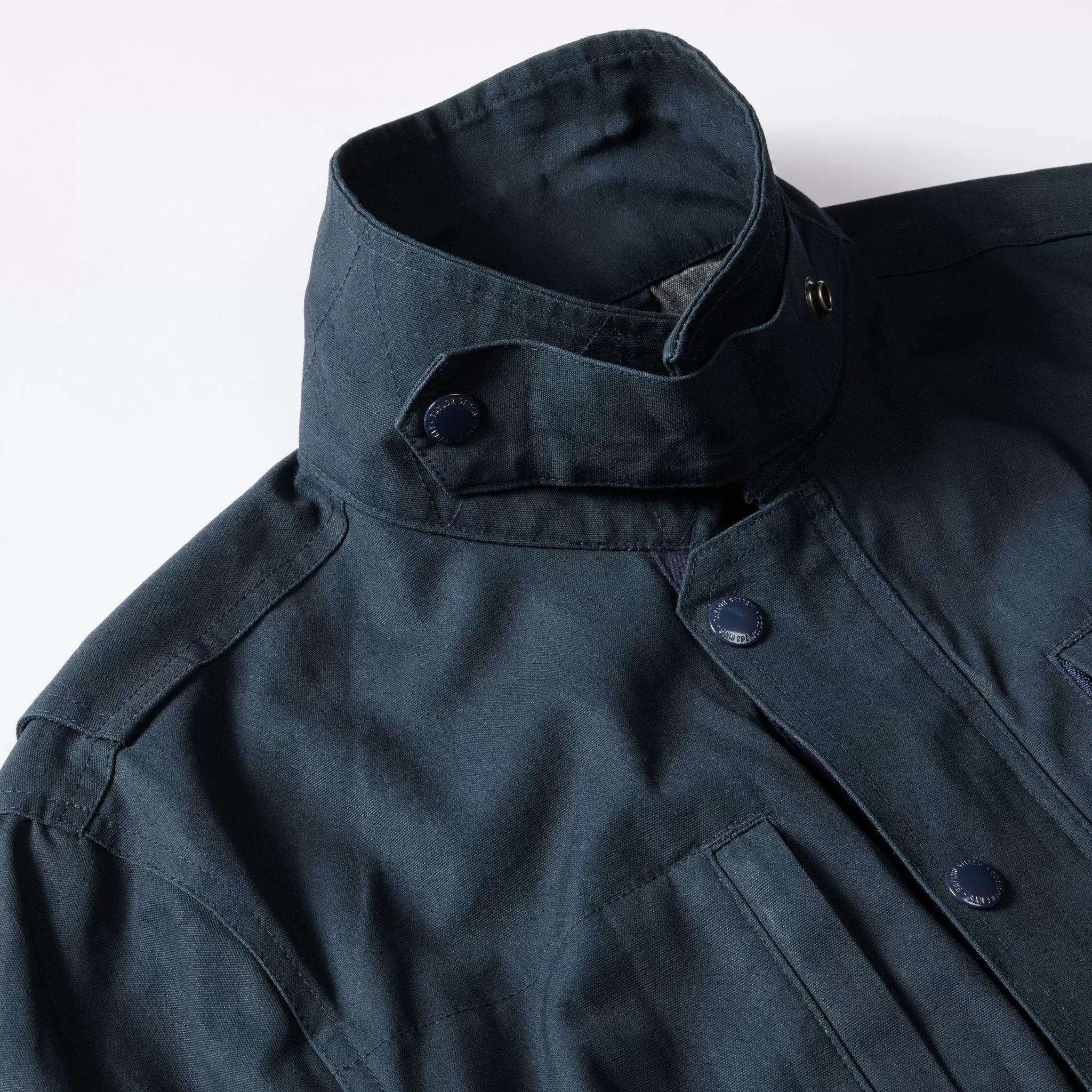 The Pathfinder Jacket in Dark Navy Dry Wax