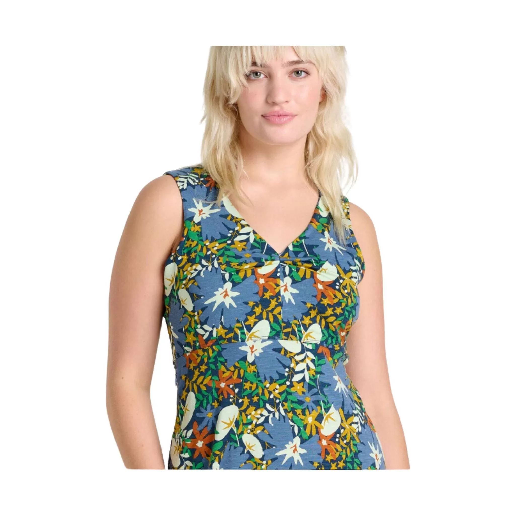 Toad & Co Women's Rosemarie Sleeveless Dress - Midnight Floral Print