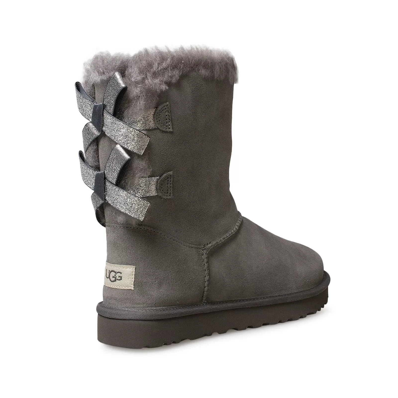 UGG Bailey Bow Sparkler Charcoal Boots - Women's