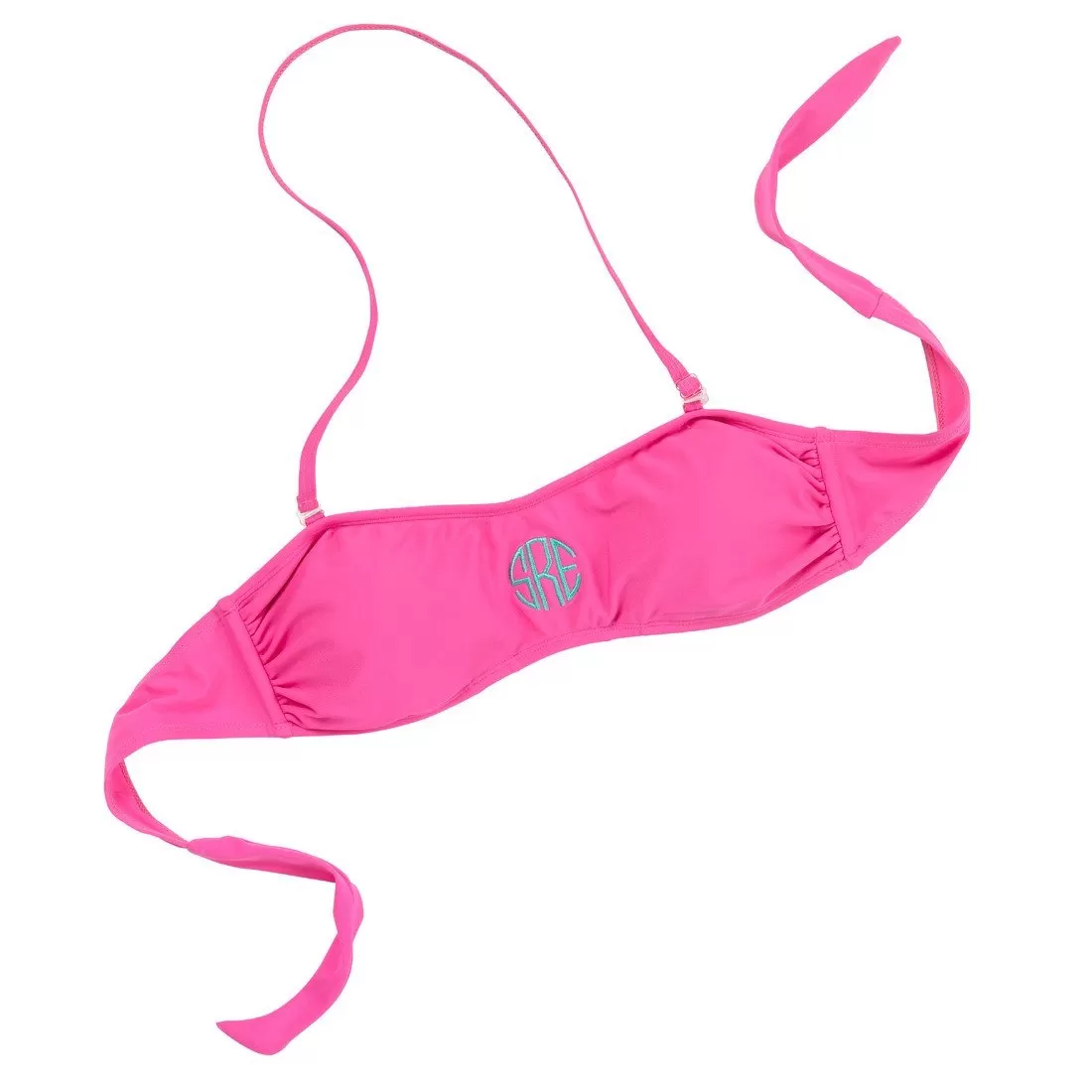 Viv & Lou Hot Pink Swim Bandeau Top