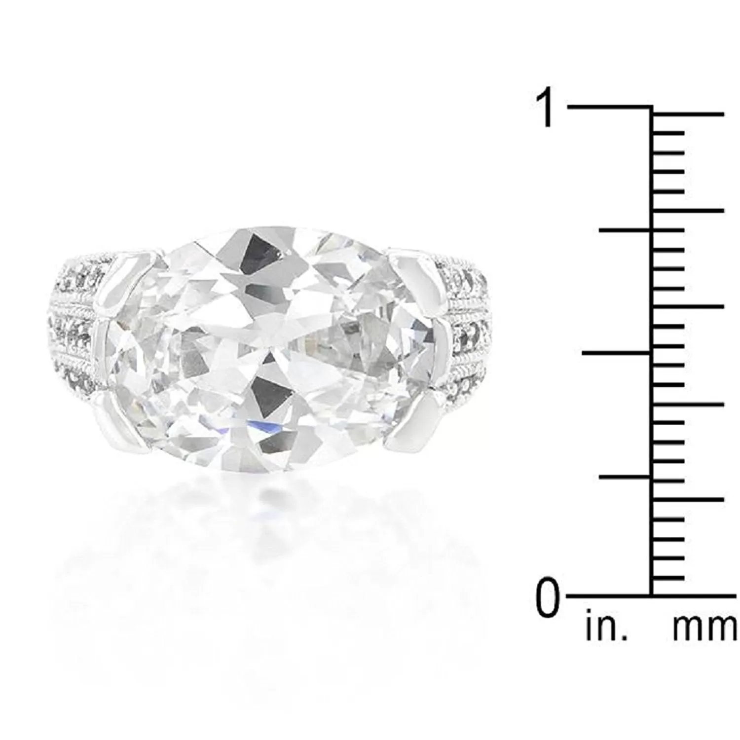 WildKlass Oval Triplet Cubic Zirconia Ring