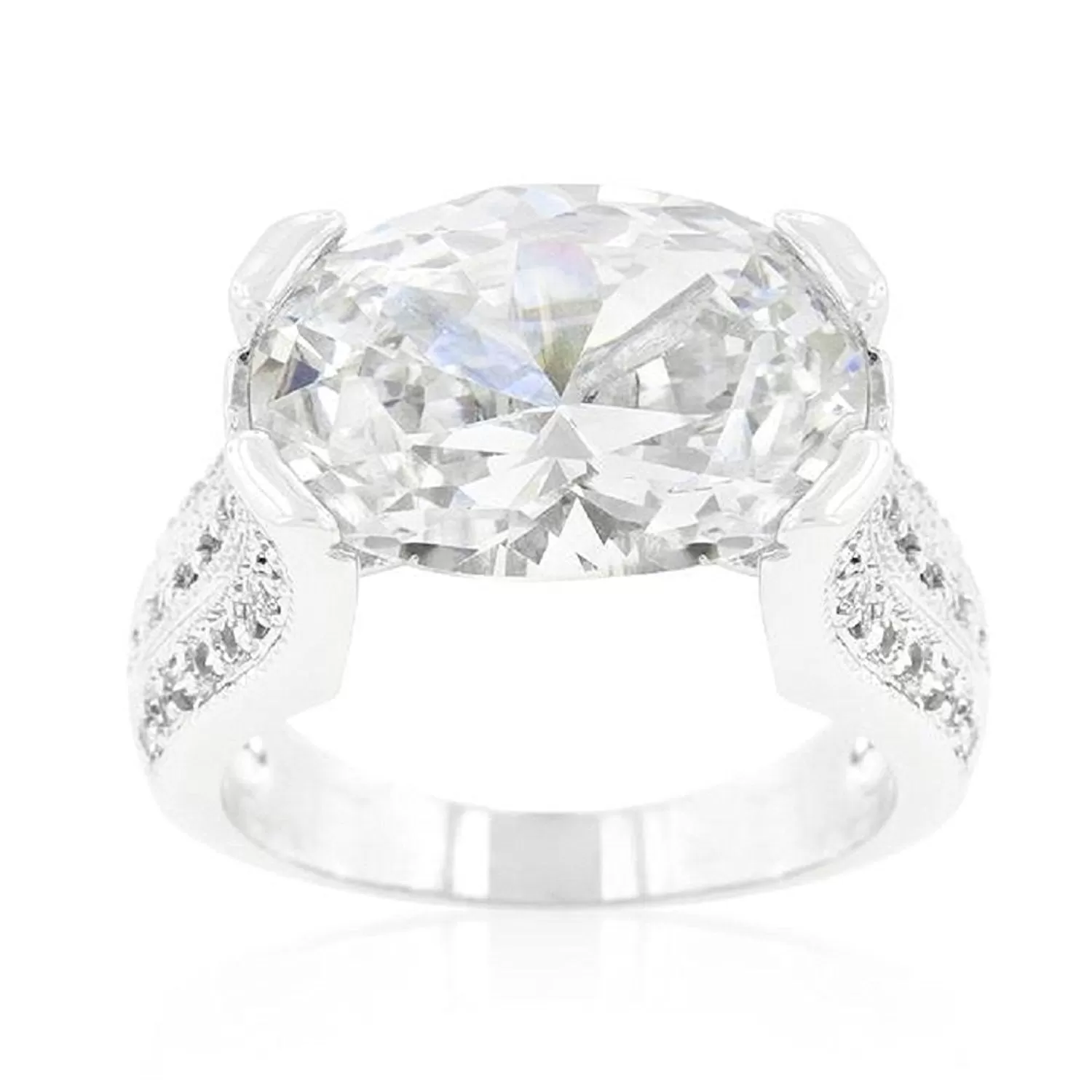 WildKlass Oval Triplet Cubic Zirconia Ring