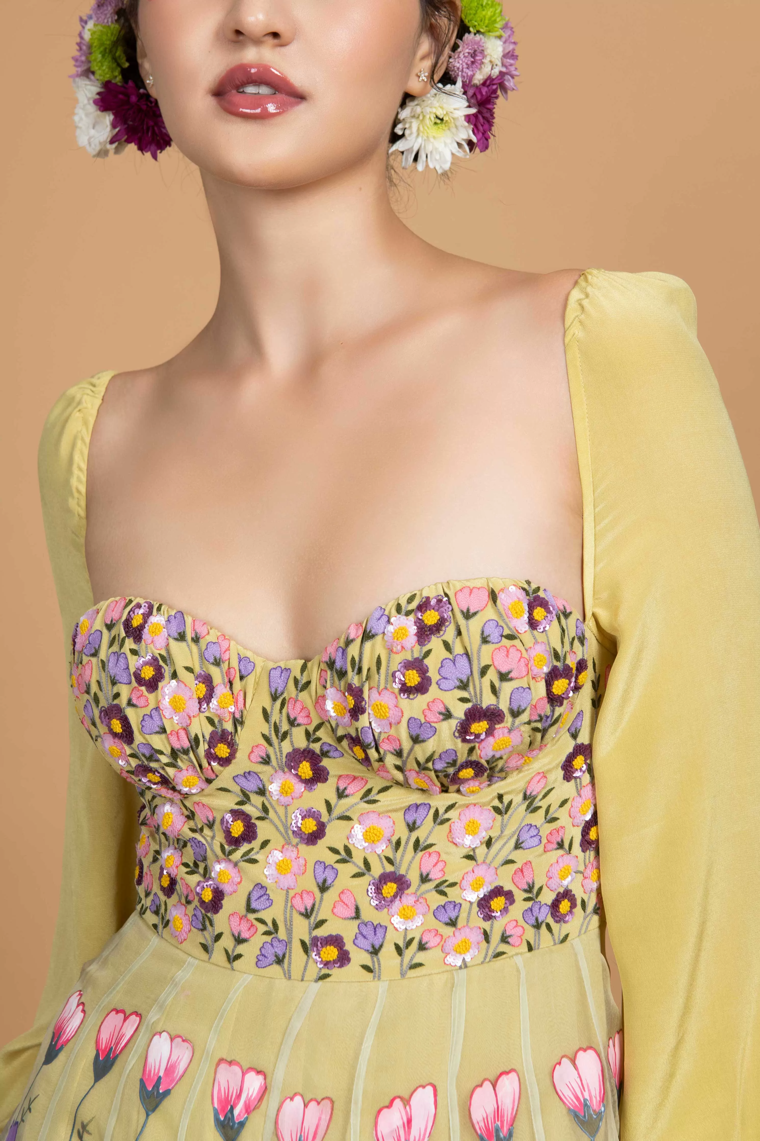 Yellow Flora Dress