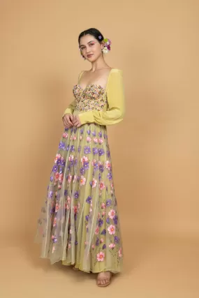 Yellow Flora Dress