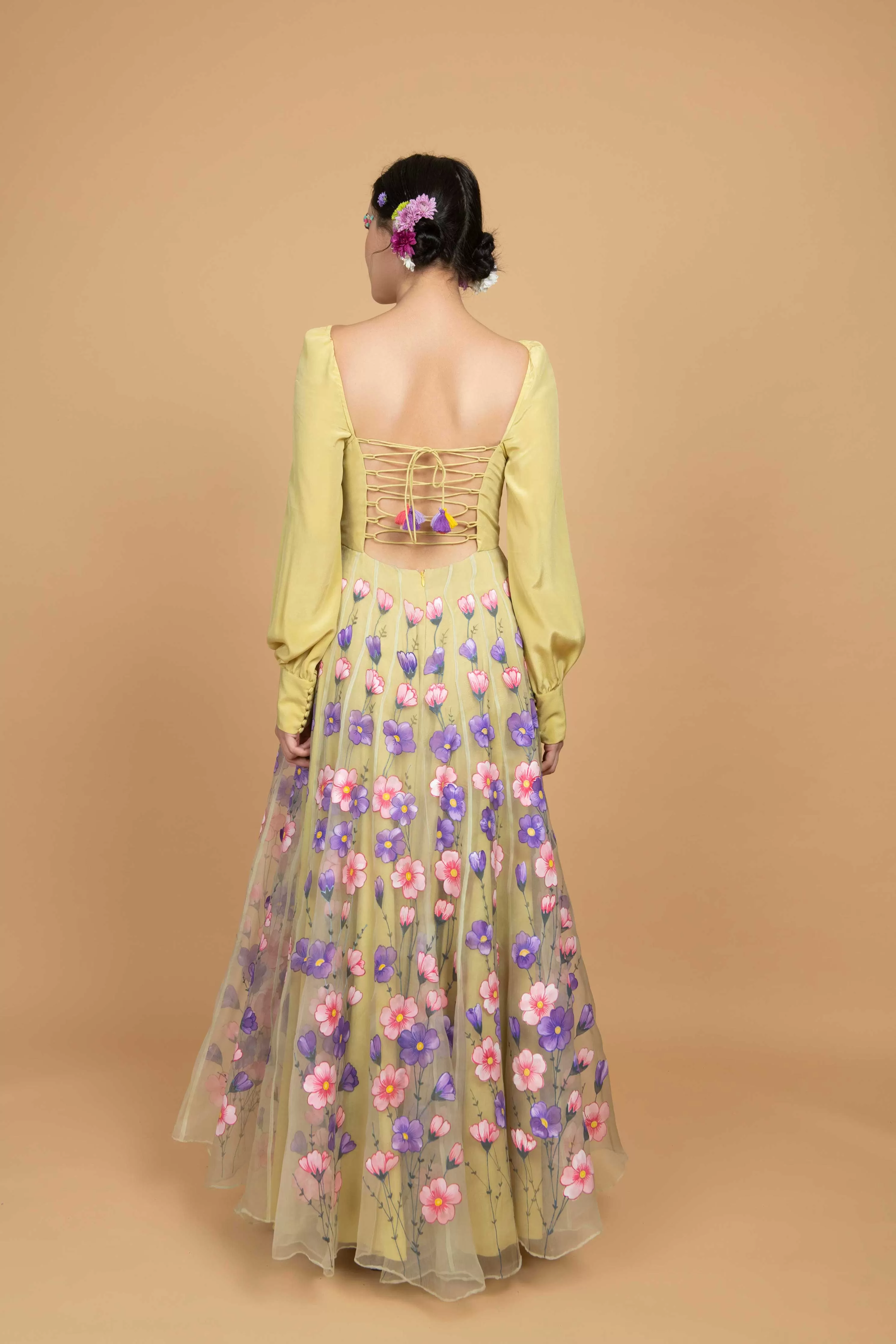 Yellow Flora Dress