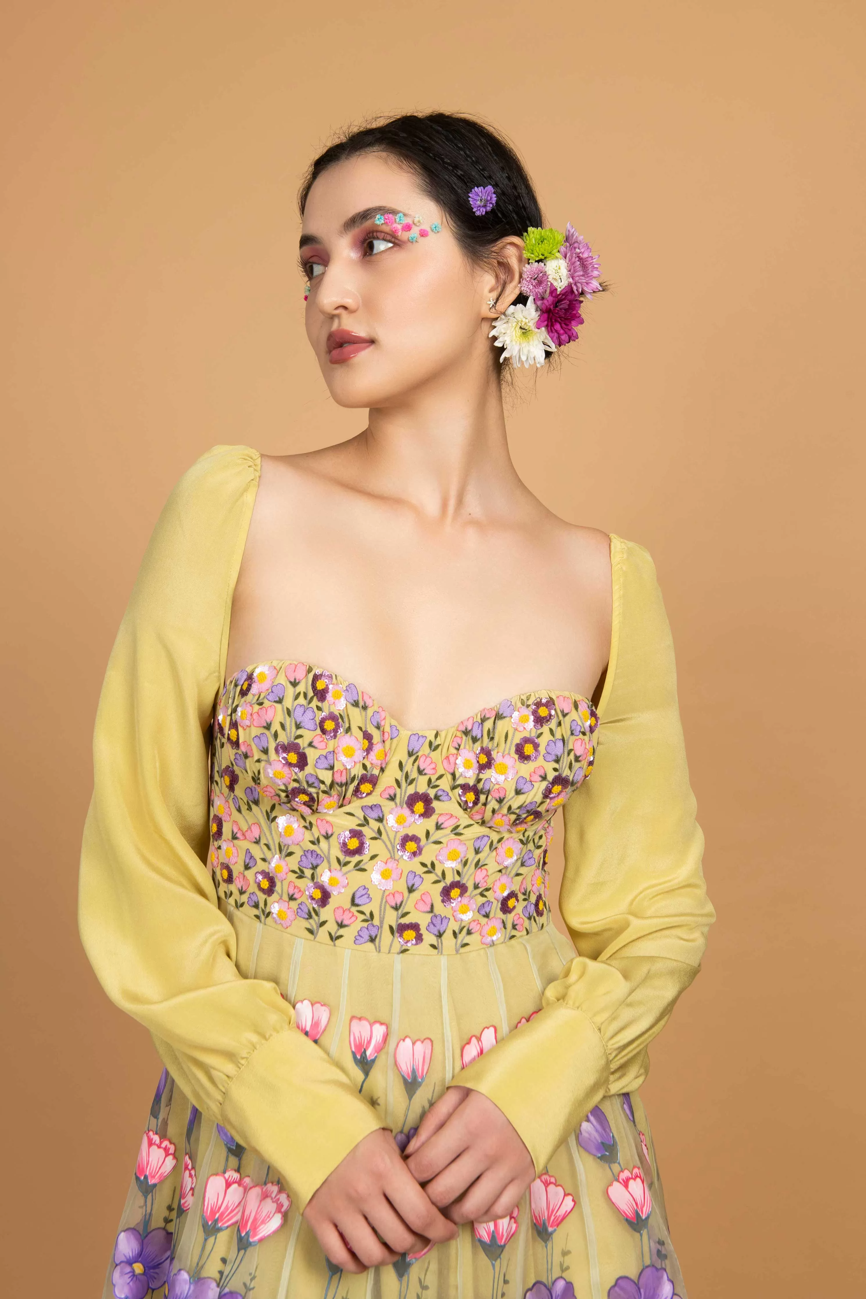 Yellow Flora Dress