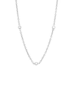 Yuki White Gold Trio Diamond Necklace