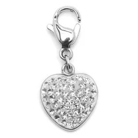 Zirconia Heart Charm